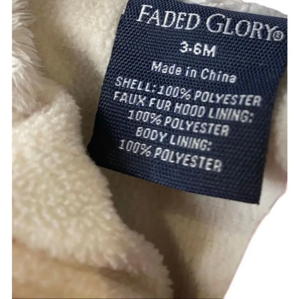 Faded Glory Baby Buffalo Plaid Hooded Pram Bunting Sleeper Red Black 3-6M Cozy